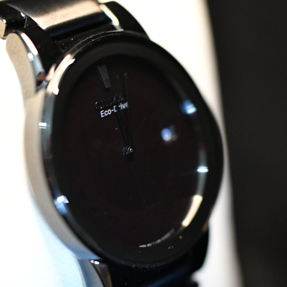 Citizen Eco-Drive Axiom J165-S086892 40mm Black Out Men's Watch - Picture 4 of 11